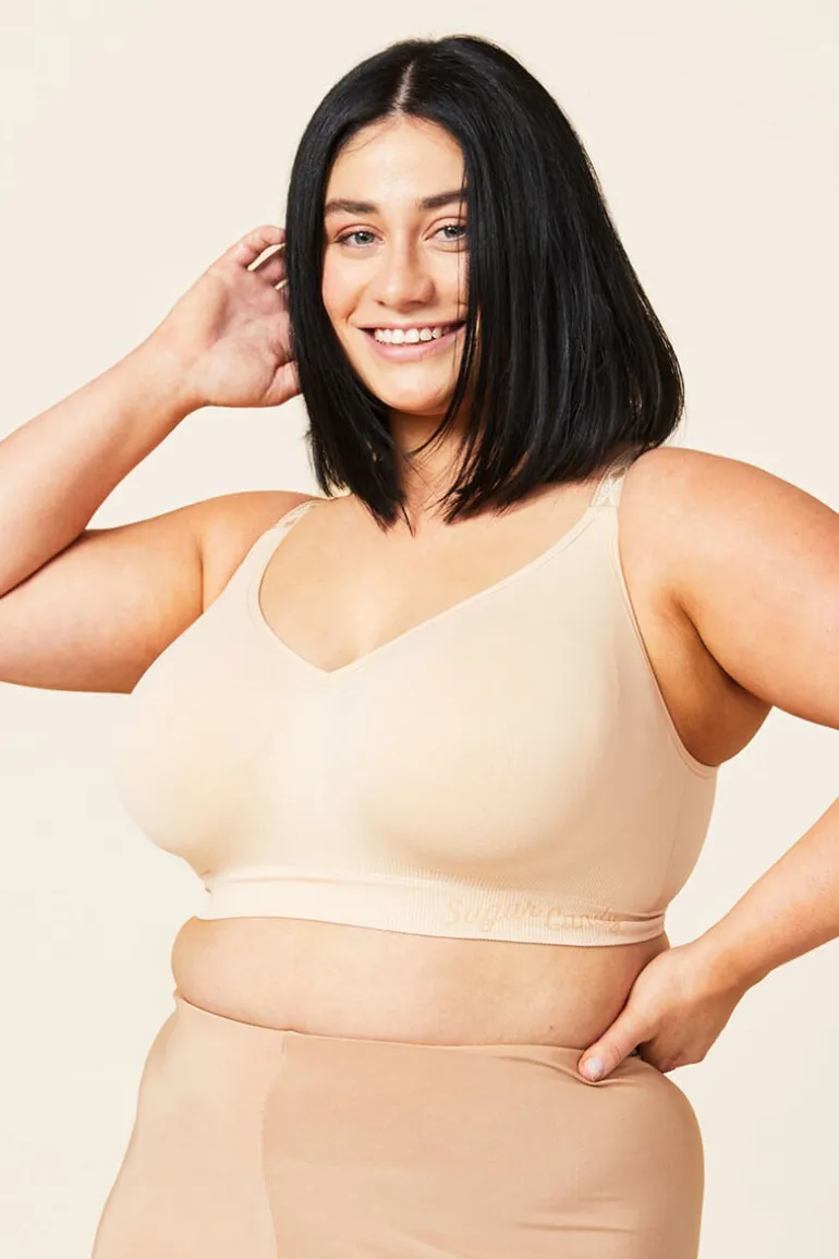 BH zonder beugel Sugar Candy Basic Bra Beige