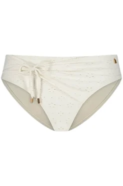 Bikinislip Beachlife White Embroidery