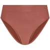 High waist bikinislip Beachlife Chocolate Shine