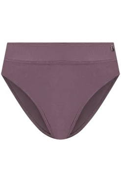 High waist bikinislip Beachlife Plum