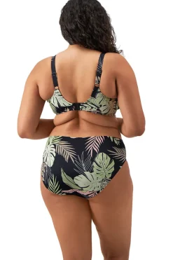 Hoge bikinislip Elomi Tropical Retreat Black