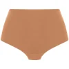 Hoge taille slip Fantasie Smoothease Cinnamon