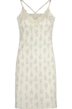 Nachthemd Slipdress Charlie Choe Cactus Licht Groen
