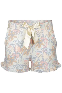 Pyjama short Charlie Choe Ruffle Off White Bloemen