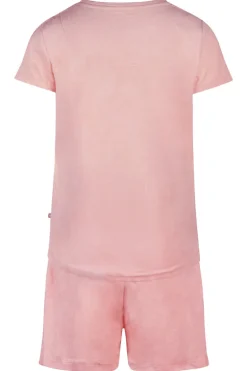 Pyjama Short Set Charlie Choe Lichtroze Velours