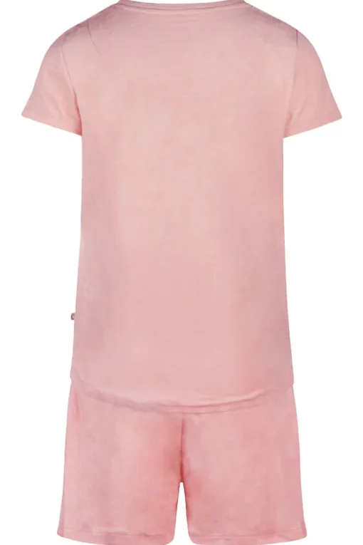 Pyjama Short Set Charlie Choe Lichtroze Velours