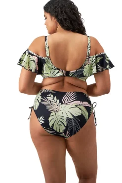 Rijgslip Elomi Tropical Retreat Black