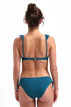 Ruffle bikini top Beachlife Petrol