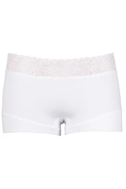 Short Lace RJ Pure Color Bordeaux White