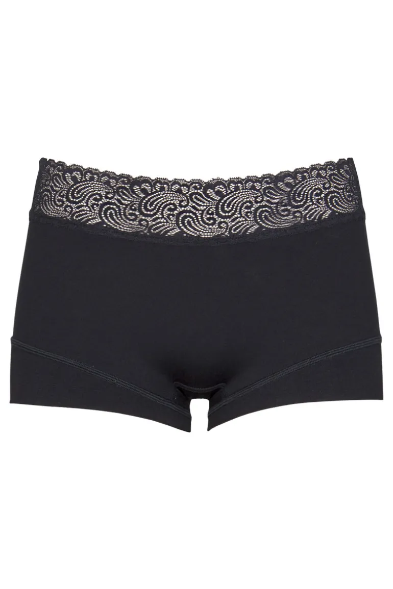 Short Lace RJ Pure Color Bordeaux Black