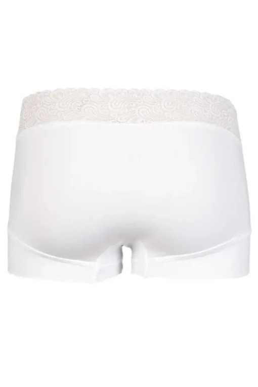 Short Lace RJ Pure Color Bordeaux White