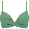 Twist bikini top Beachlife Green Shimmer