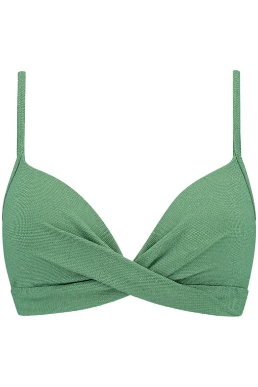 Twist bikini top Beachlife Green Shimmer