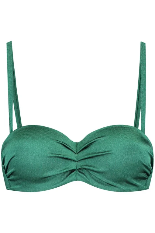 Voorgevormde bandeau bikini top Cyell Treasure Green