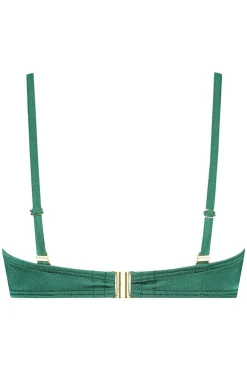 Voorgevormde bandeau bikini top Cyell Treasure Green