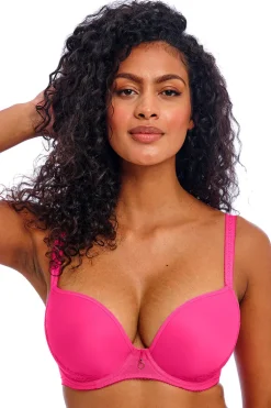Voorgevormde plunge BH Freya Fascinate Hot Pink