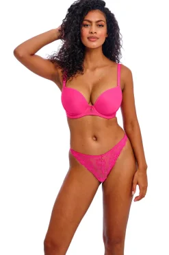 Voorgevormde plunge BH Freya Fascinate Hot Pink
